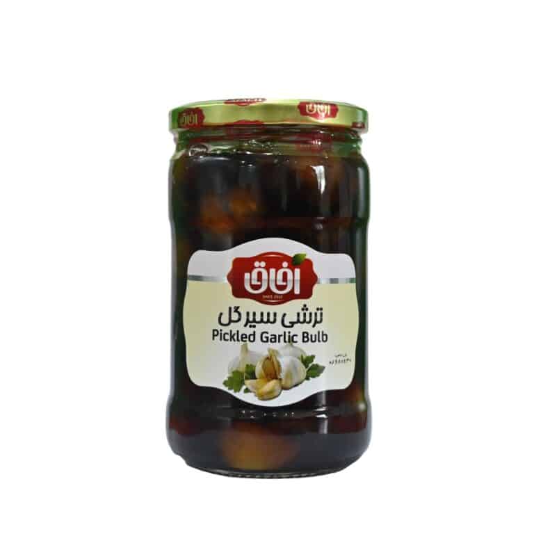 Afagh garlic bulb Pickled 680grترشی سیر گل آفاق - Image 1