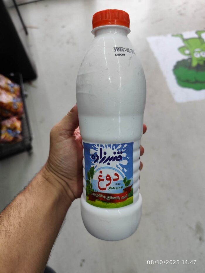 Ghanbarzadeh Dough mint shallot 1 L دوغ موسیر نعناع قنبرزاده - Image 1
