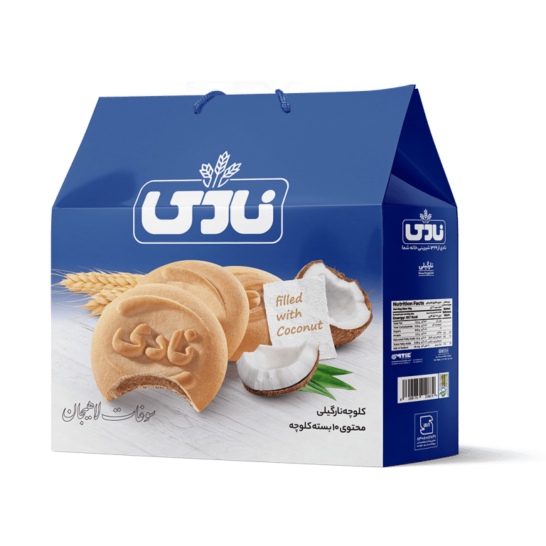 Cookie with Coconut Center Filled کلوچه نارگیلی نادی10عددی - Image 1
