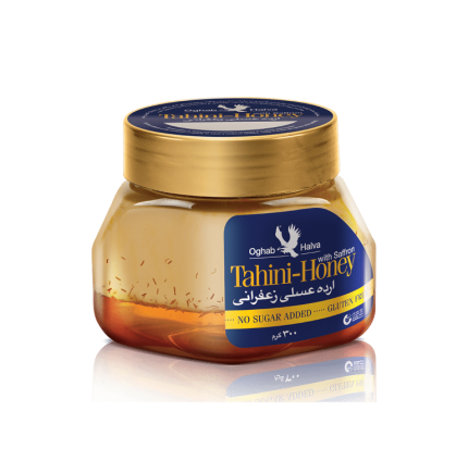 Tahini honey with saffron 300g ارده عسلی زعفرانی عقاب