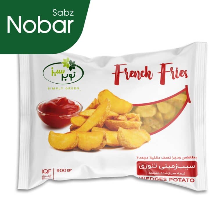 Nobar sabz frozen wedges cut potato 900g  سیب زمینی تنوری منجمد نوبرسبز - Image 1