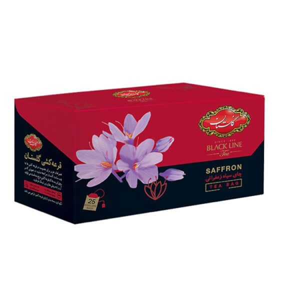 Black (tea Bag) with saffron golestan چای کیسه ای زعفرانی گلستان