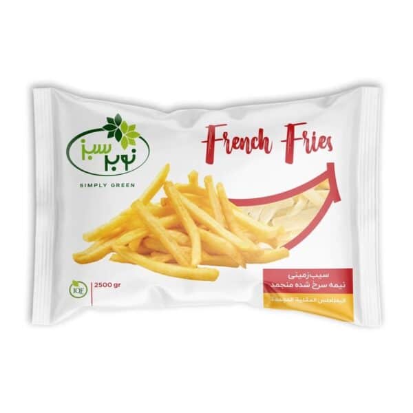French fries nobar sabz 2500g سیب زمینی سرخ شده منجمد