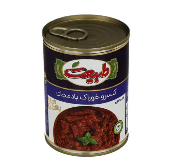 Eggplant dish tabiat 380g کنسرو خوراک بادمجان طبیعت
