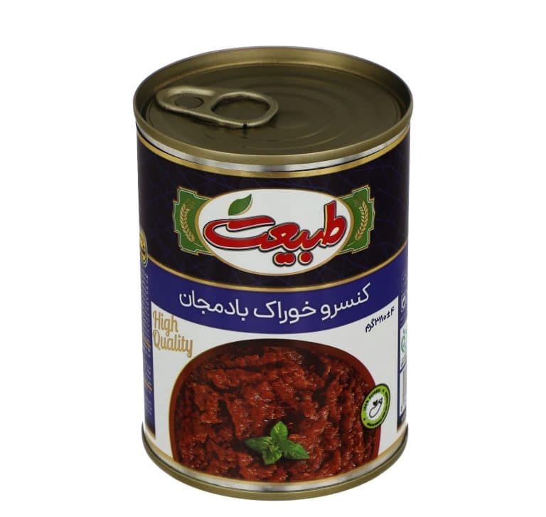 Eggplant dish tabiat 380g کنسرو خوراک بادمجان طبیعت - Image 1