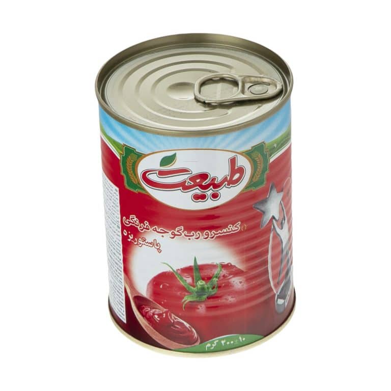 Tabiat canned tomato paste  400g کنسرو رب گوجه طبیعت - Image 1