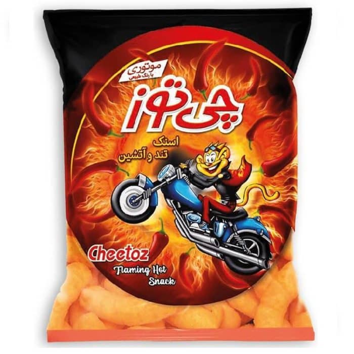 cheetoz flaming hot snack چی توز موتوری تند و آتشین - Image 1