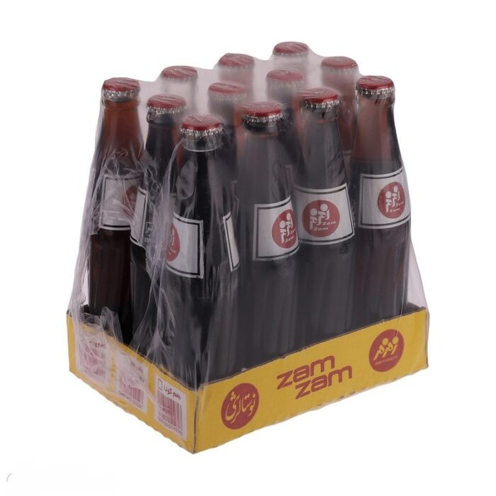 Zamzam black soda  BOX نوشابه شیشه ای مشکی زم زم - Image 1