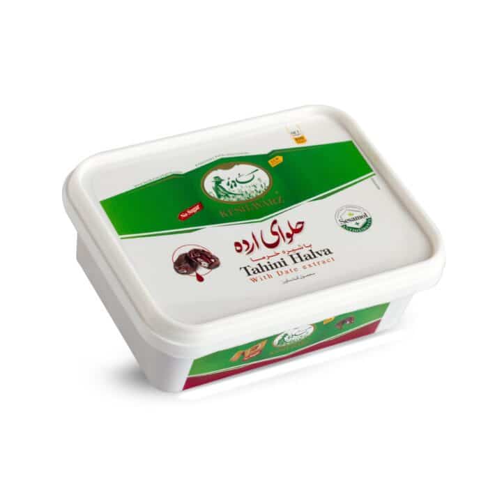 Tahini halva Date syrup keshavarz حلوا ارده با شیره خرما - Image 1