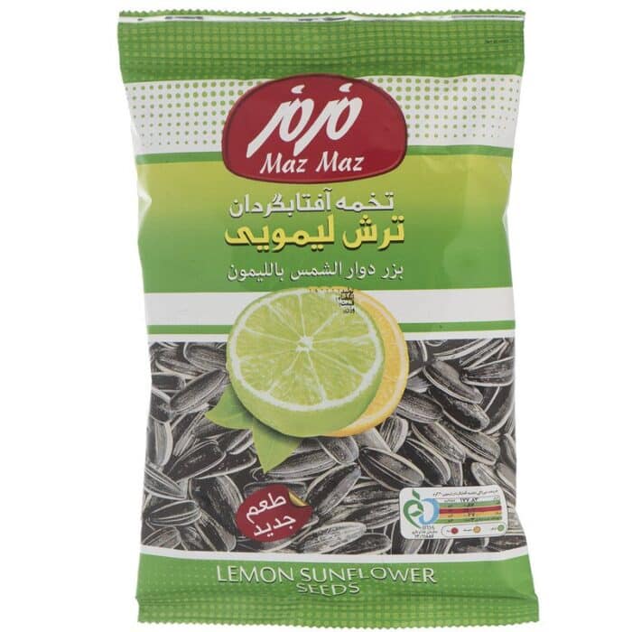 MazMaz Lemon Sunflower 55gr تخمه آفتابگردان لیمویی مزمز - Image 1