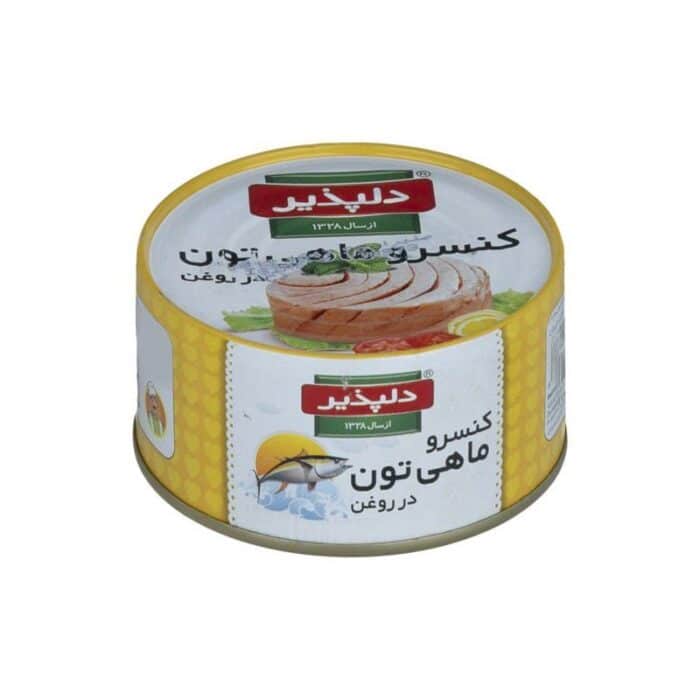 Delpazir Chunk Light Tuna in Oil 180gr تن ماهی در روغن دلپذیر - Image 1