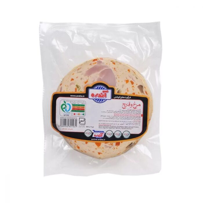 Andre Chicken and Mushroom Cold Cut 60% کالباس مرغ و قارچ آندره - Image 1