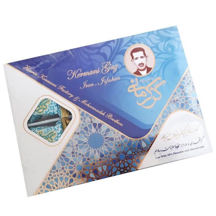 Kermani Gaz with 18% pistachio and Almond nuts گز لقمه ای با 18 درصد مخلوط پسته و بادام کرمانی - Image 1