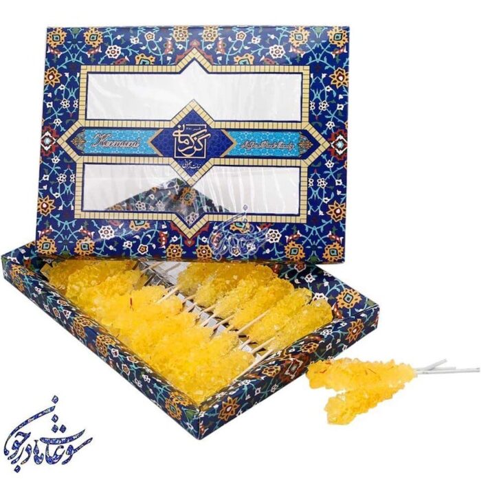 Kermani Saffron Rock Candy نبات زعفرانی کرمانی - Image 1