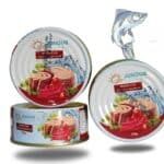 Jonoub Marlin Fish with chili in vegetable oil تن ماهی مارین با فلفل جنوب