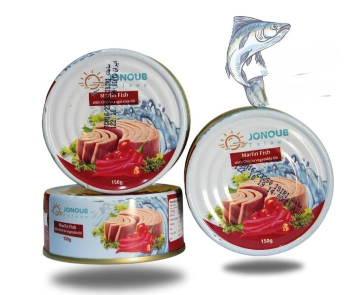 Jonoub Marlin Fish with chili in vegetable oil تن ماهی مارین با فلفل جنوب - Image 1