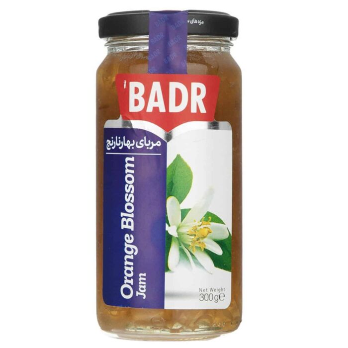 Badr Orange Blossom Jam 300grمربای بهار نارنج بدر - Image 1