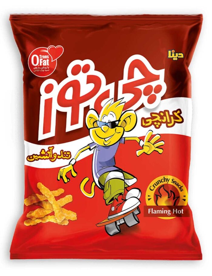Cheetoz Crunchy Flaming hot 60gr کرانچی  تند و آتیشین چی توز - Image 1