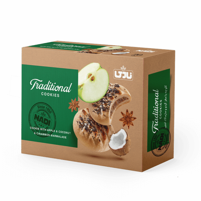 Nadi Traditional Cookies with Apple and cinnamon کلوچه با مغز سیب و دارچین و پودر نارگیل نادی - Image 1