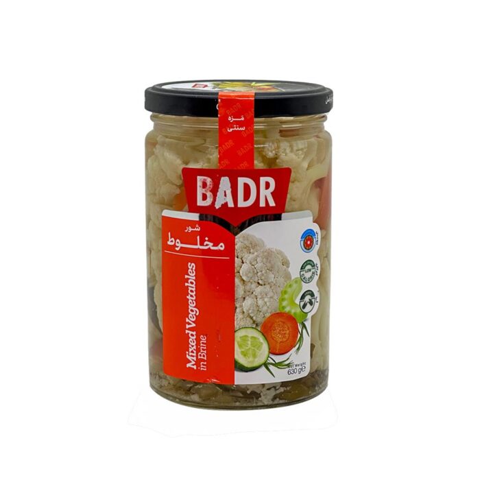 Badr Mixed Vegetables in Brine 630gr مخلوط شور بدر - Image 1