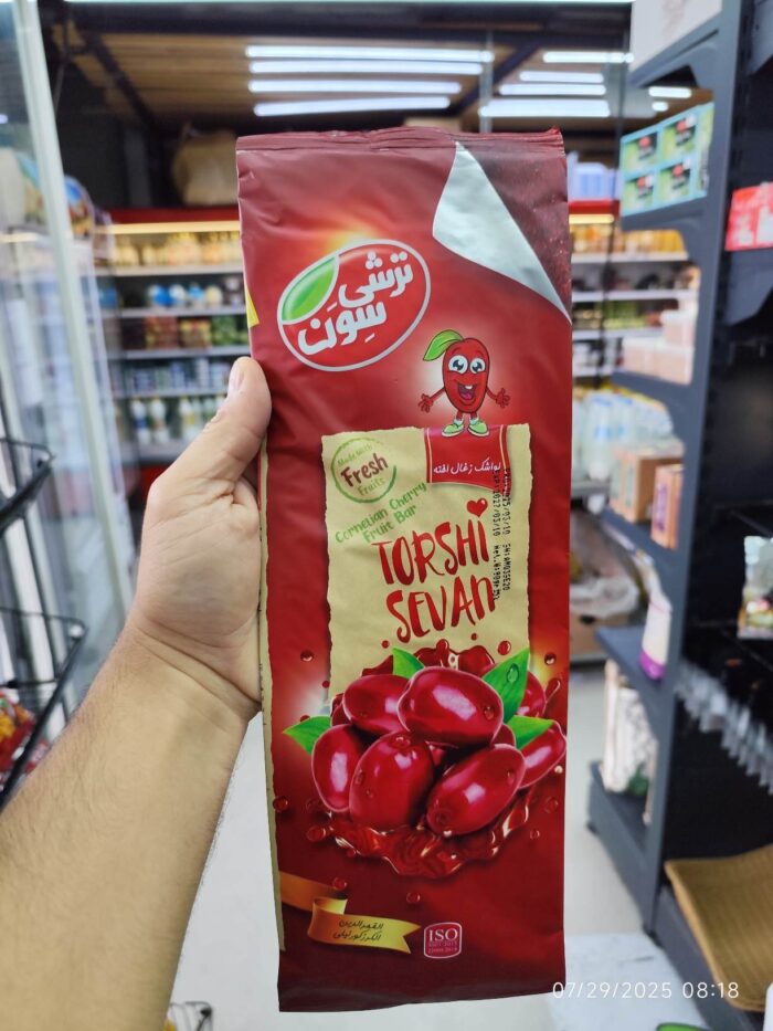Torshi Sevan Lavashak Cornelian Cherry لواشک ذغال اخته ترشی سون - Image 1