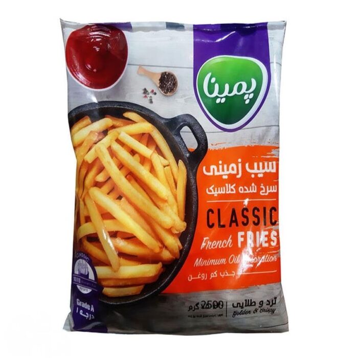 Pemina Classic French Fries 2500gr سیب زمینی سرخ کرده ساده پمینا - Image 1