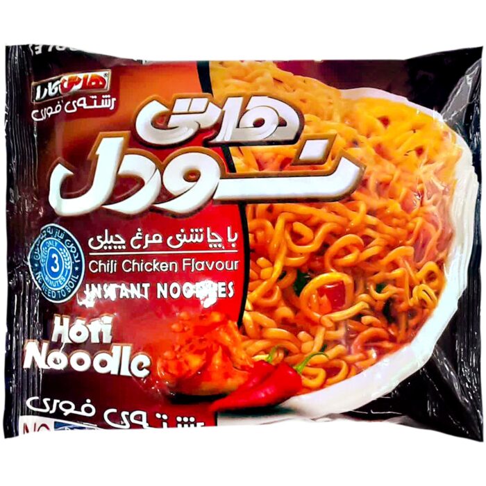 Hoti Noodle Chill chicken flavor 70gr نودل با چاشنی مرغ چیلی هاتی نودل - Image 1