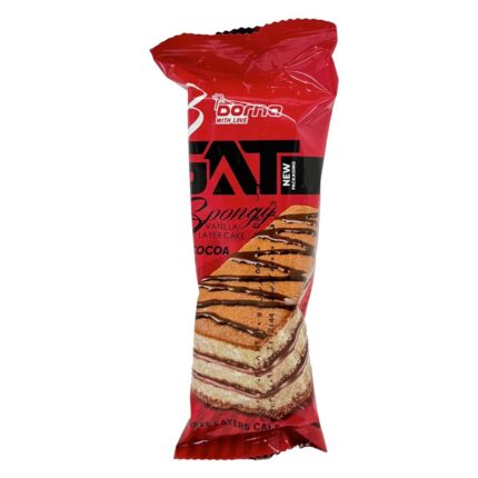 Dorna Vanilla layer cake with Cocoa cream کیک اسفنجی لایه ای وانیلی با کرم کاکائویی درنا