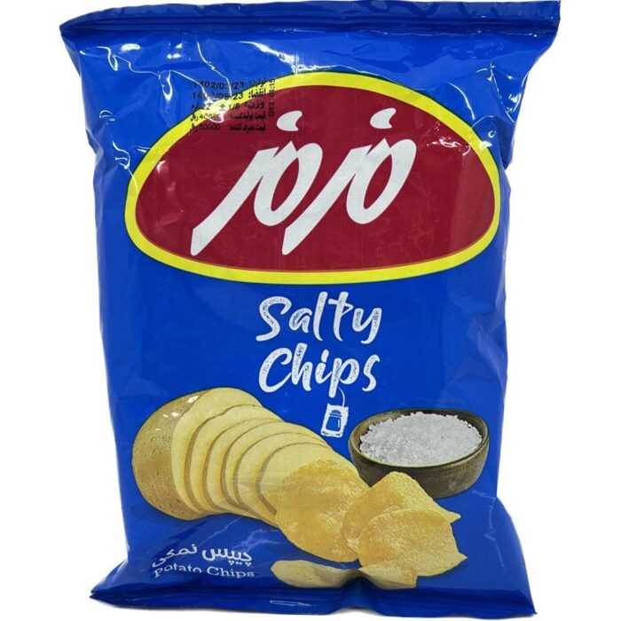 MazMaz Potato Chips Sheet salt 22gr چیپس نمکی مزمز - Image 1
