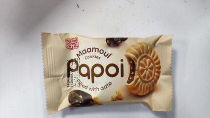 Naderi Maamoul Cookie Papoi Filled with date 40gr شیرینی با مغزی خرمایی نادری
