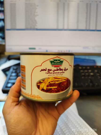Salameh Canned Gheimeh potato 460gr خورشت قیمه سیب رمینی سلمه