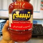 Tabasom Canned Tomato paste 1480gr کنسرو رب گوجه فرنگی