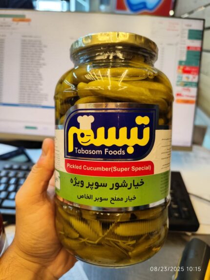 Tabasom Pickled Cucumber (super special) 1480gr خیارشور سوپر ویژه تبسم