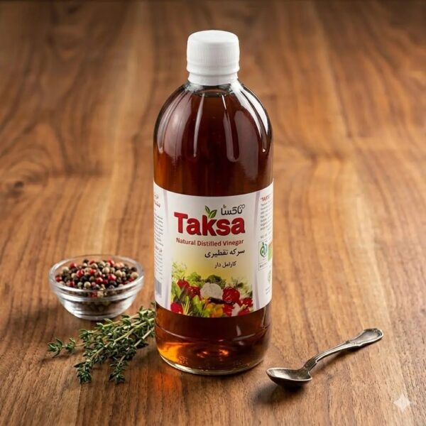 Taksa Natural Distilled Vinegar 475gr سرکه تقطیری کارامل دار تاکسا