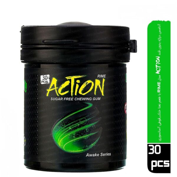 Action Sugar Free Chewing gum Rime 30pc آدامس بدون شکر اکشن درب آسانسوری