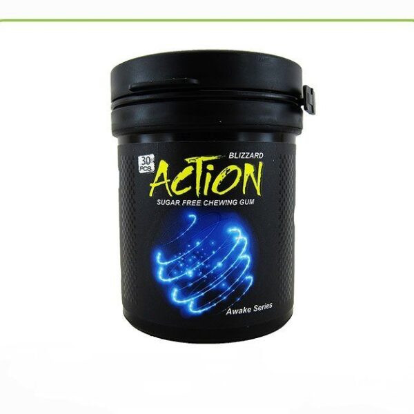 Action Sugar Free Chewing gum Blizzard 30pc آدامس بدون شکر اکشن درب آسانسوری
