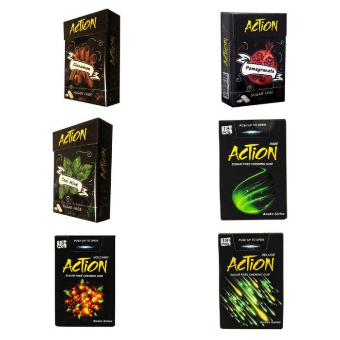 Action Cool Mint Sugar Free 7 Flavor آدامس بدون شکر اکشن در هفت طعم - Image 1
