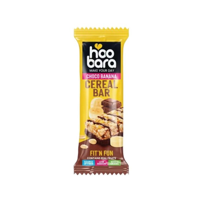 HOOBARA Choco Banana Cereal Bar 30g بار غلات و موز هوبار - Image 1