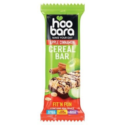 Buy Hoobara Cereal Bar Apple Cinamon بار غلات سیب و دارچین هوبار