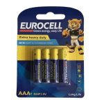 Eurocell Extra Heavy Duty AAA 4pc باتری نیم قلمی یوروسل