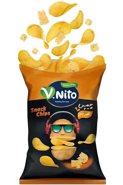 V.Nito Snack Chips چیپس با طعم پنیر وی نیتو