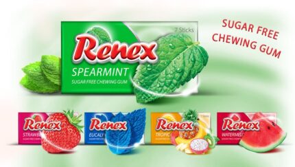Renex 7 pcs chewing gum 6 flavor