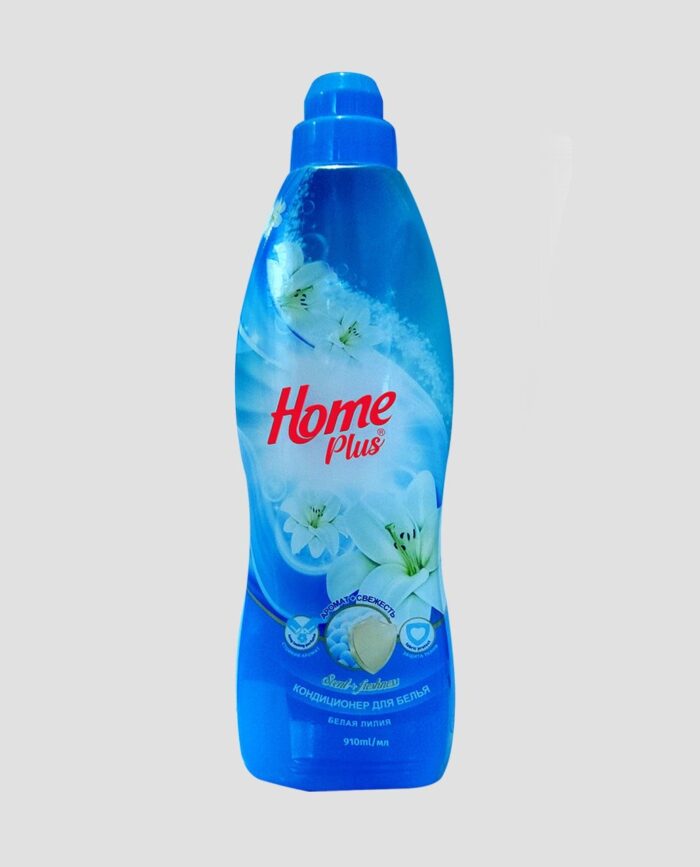 Home Plus Fabric Softener – White Lily (910 ml)نرم‌کننده لباس هوم پلاس – گل سوسن سفید - Image 1