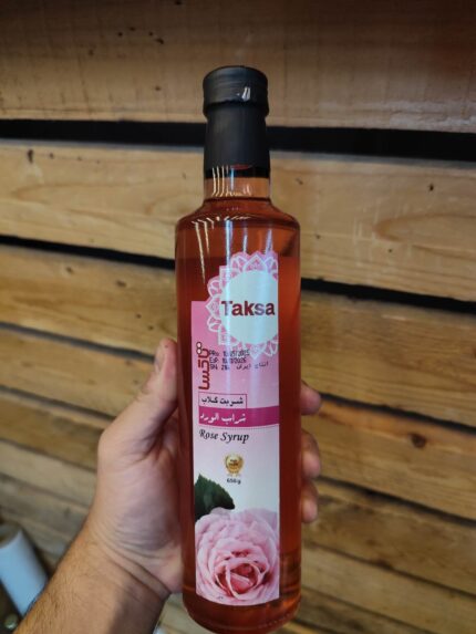 Taksa Rose Water Syrup 650gr شربت گلاب تکسا