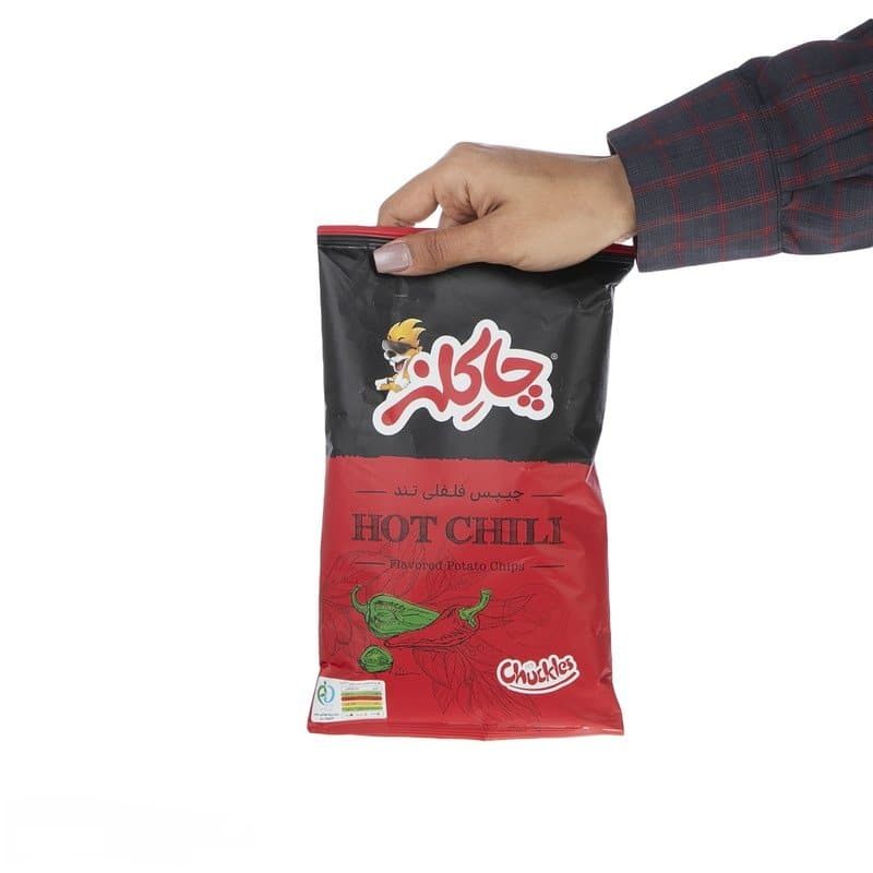 2025/09/1000233373.jpg Chakelz Hot Chili Chips 52gr چیپس فلفلی تند چاکلز - Image 1