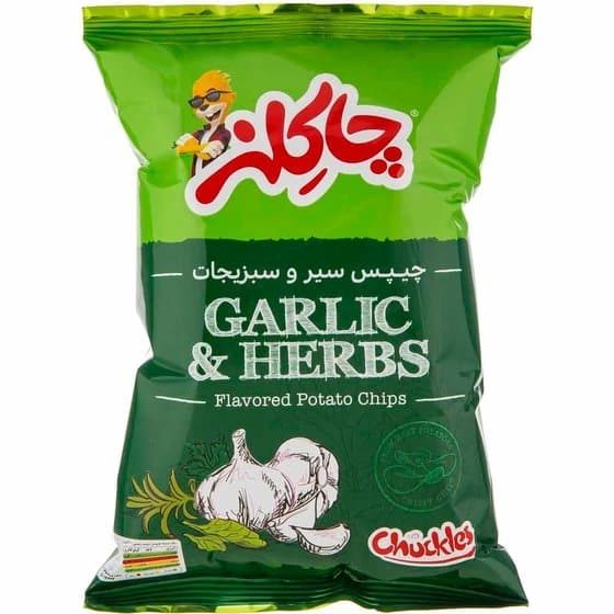 2025/09/1000233374.jpg Chakelz Garlic & Herbs 52gr چیپس سیر و سبزیجات چاکلز - Image 1
