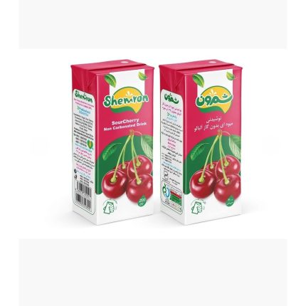 Shemron Sour Cherry Drink Non-carbonated 200cc نوشیدنی میوه ای بدون گاز آلبالو شمرون