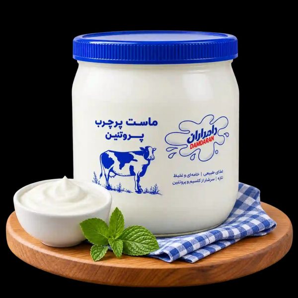 Damdaran Full Protein 1kg ماست پرچرب پروتئین دامداران