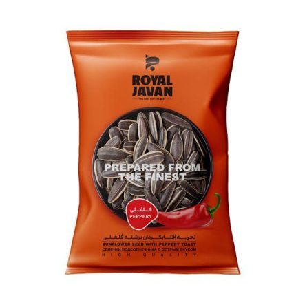 Royal Javan Sunflower seed Roasted With Peppery 70gr تخمه آفتابگردان برشته فلفلی رویال جوان