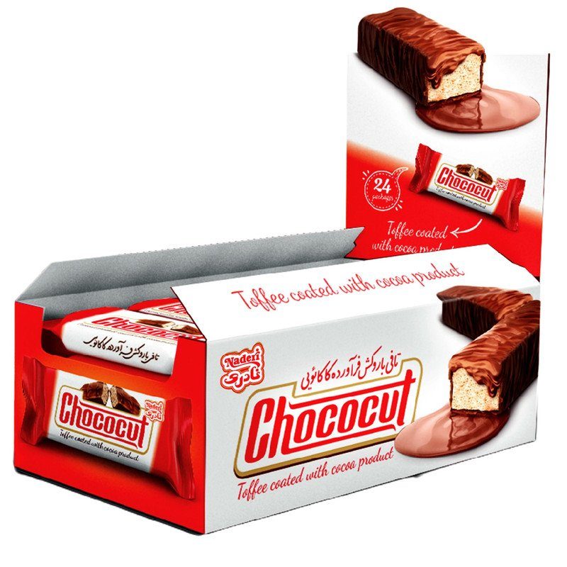 2025/10/1000242273.jpg Naderi Chococut Cocoa box 25pc تافی با روکش کاکائویی شوکوکات نادری - Image 1